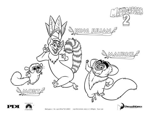 Profile of rex and ace, dinosaurking. Madagascar Coloring Pages King Julien - Coloring Home