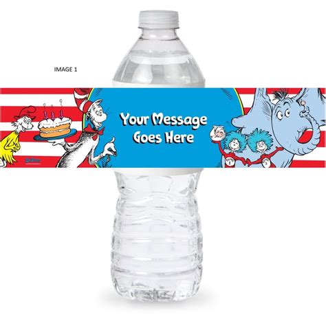 24 Dr Seuss Personalized Water Bottle Labels Etsy