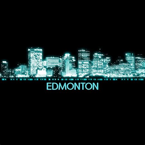 Edmonton Skyline Digital Art By Jared Davies Fine Art America