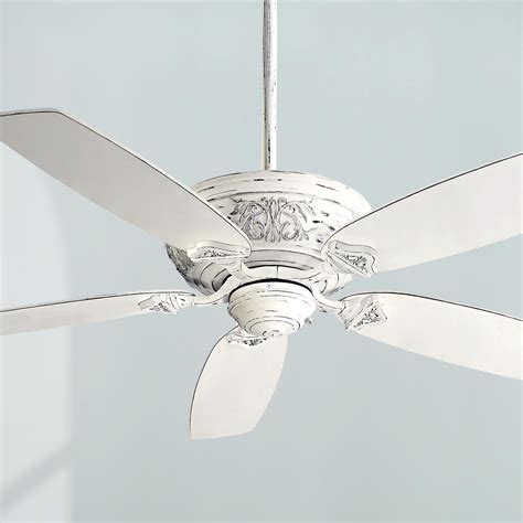 Ceiling fans without lights are not just a traditional cooling solution; 54" Minka Aire Classica Provencal Blanc Ceiling Fan - # ...