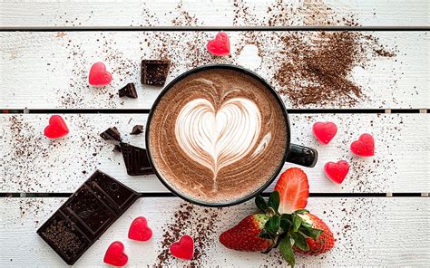 Latte Heart Design Heart On Coffee Love Coffee Concepts Latte Art
