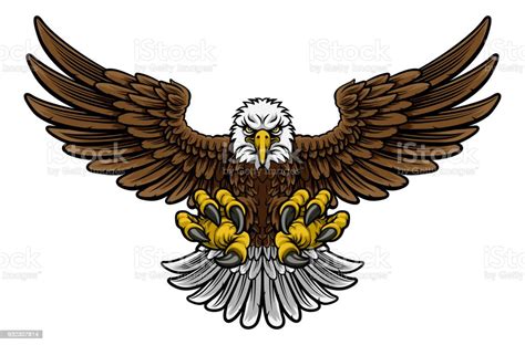 Bald American Eagle Mascot Stock Illustration - Download Image Now - iStock