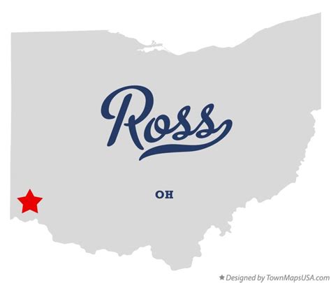 Map Of Ross Butler County Oh Ohio