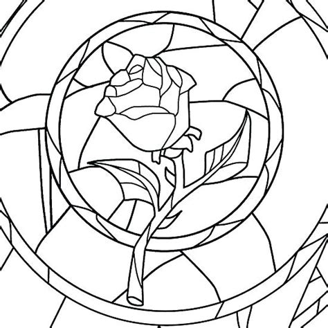 230x230 top free printable beauty and the beast coloring pages. Coloring Pages That Look Like Stained Glass at ...