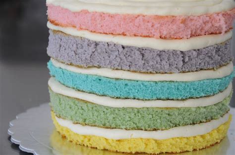 Five Layered Pastel Rainbow Ruffle Cake Pastel Cakes Cake Pastel