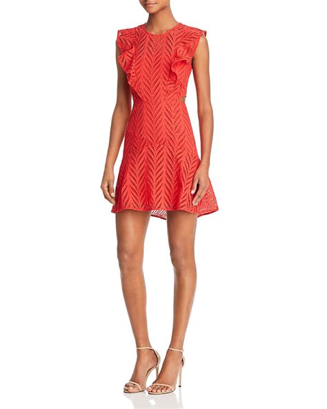 Bardot Eyelet Cutout Dress Women - Bloomingdale's | Dresses, Red ...