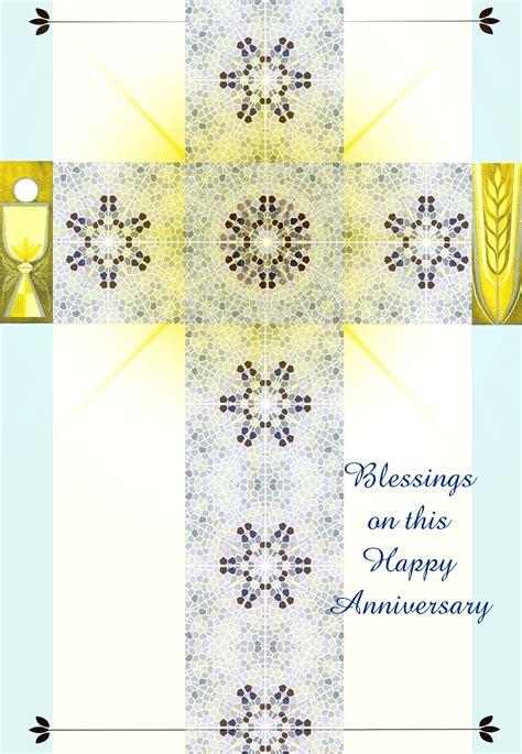 Happy Anniversary Religious Cards Ha18 Pack Of 12 2 Designs