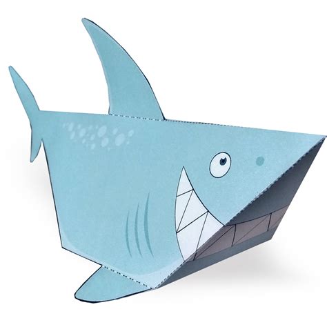 Shark Paper Model Free Printable Paper Models By Anton Filonov