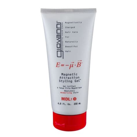 Adds body, insulates and protects hair from sun and thermal styling tools. Giovanni Magnetic Attraction Styling Gel (6.8 fl oz ...
