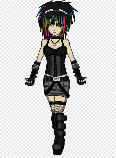 Anime Cybergoth Goth การวาดวัฒนธรรมย่อยอะนิเมะ อะนิเมะ ศิลปะ Png Pngegg