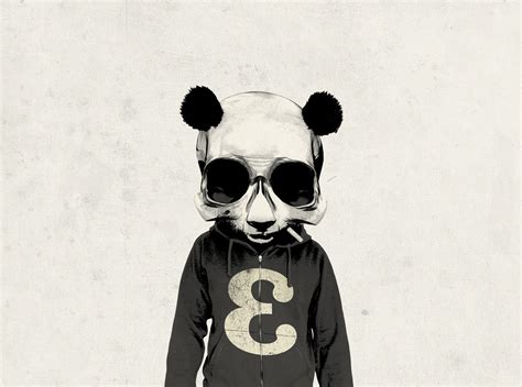Black And White Panda Bears Wallpapers Hd Desktop And