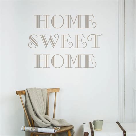 Home Sweet Home Wall Sticker By Nutmeg Wall Stickers
