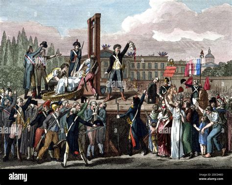 Execution Of Marie Antoinette 1793 Stock Photo Alamy