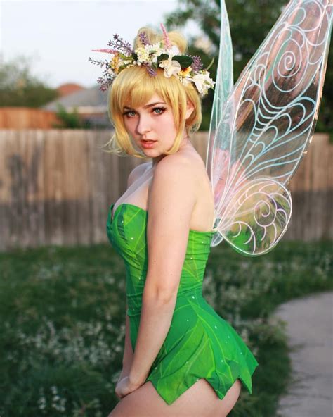 Real Miss Tinker Bell Tinker Bell Cosplay Peter Pan And Tinkerbell Cosplay Hot Photographs