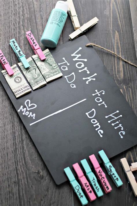 Money Chore Chart With Prices 8 Best Images Of Free Printable Chart