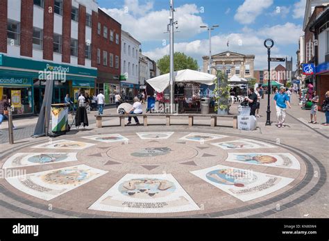 The Andover Time Ring Mosaic High Street Andover Hampshire England
