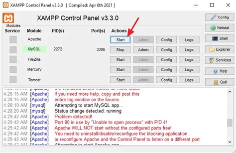 Xampp Port In Use By Unable To Open Process With Pid