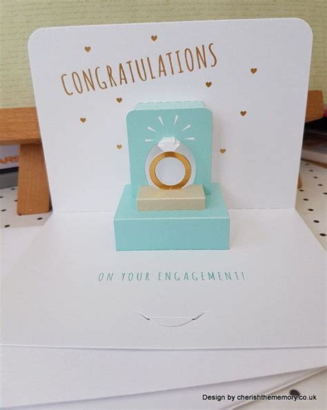 You can also send some best wedding wishes to your friends on their big day with inspiring and encouraging marriage congratulation messages. Congratulations pop up engagement card Fab by cherishthememorycouk | Wedding congratulations ...