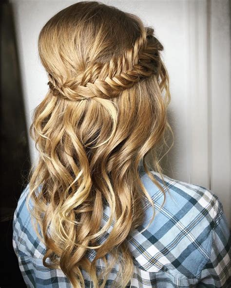 2020 Latest Half Prom Updos With Bangs And Braided Headband