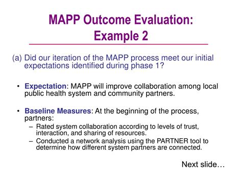 Ppt Mapp Process And Outcome Evaluation Powerpoint Presentation Free