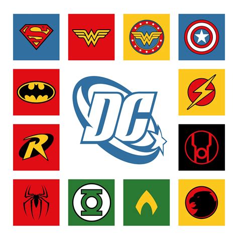 Dc Superhero Logos Svg And Dxf Files Superhero Logo Templates Images