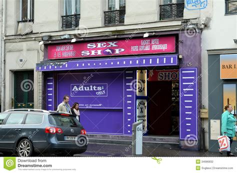 Sex Shop In Montmartre Paris Editorial Photography Image Of Shops