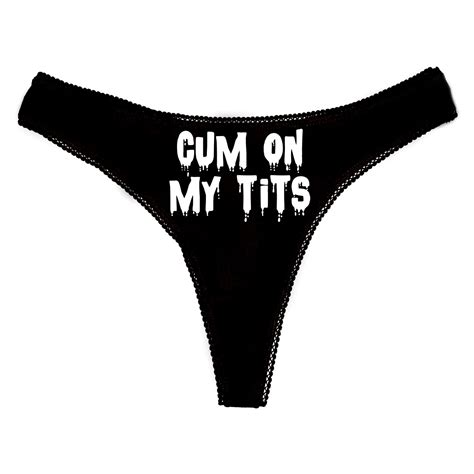Cum On My Tits Knickers Panties Camisole Set Facial Etsy Uk