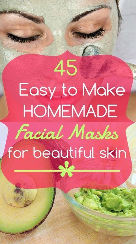 45 Easy To Make Diy Homemade Face Masks To Try Homemade Facial Mask