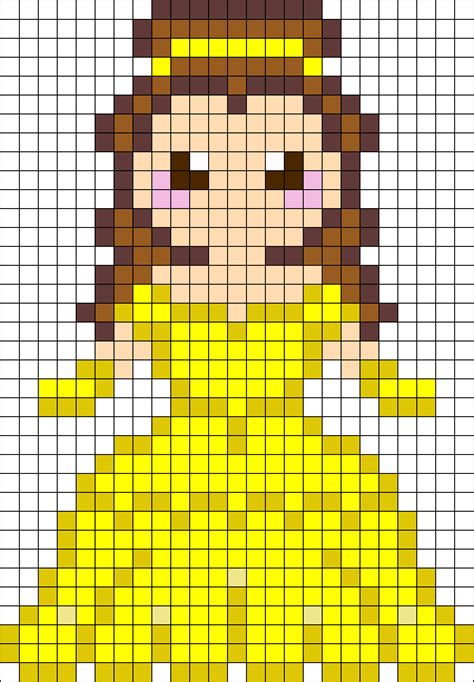 Minecraft Disney Princess Pixel Art Kessyfanfics