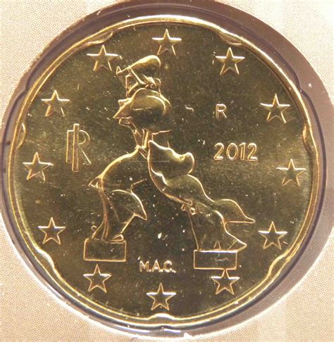 Italien 20 Cent Münze 2012 Euro Muenzentv Der Online Euromünzen