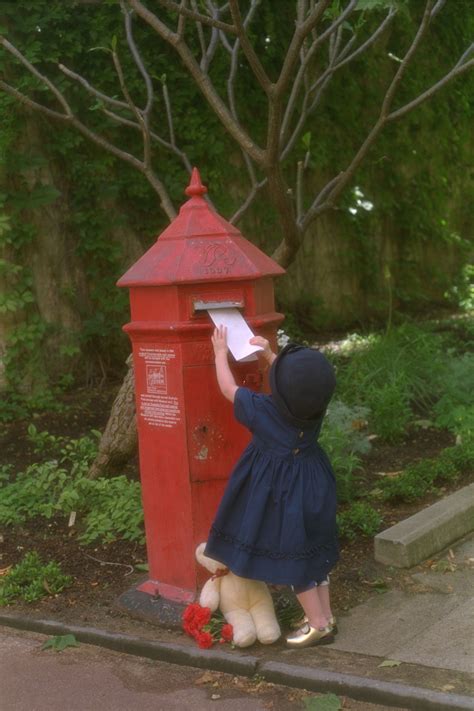 Post A Letter To Red Mailbox Lettering Village Life