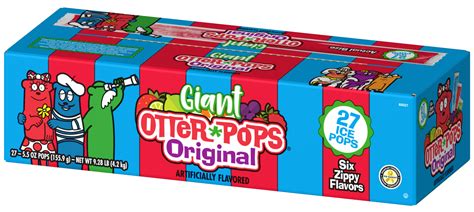 27 Ct55 Oz Original Giant Ice Pops Otter Pops