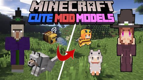 Cute Mob Model Personajes Anime Review En Español Minecraft Add On