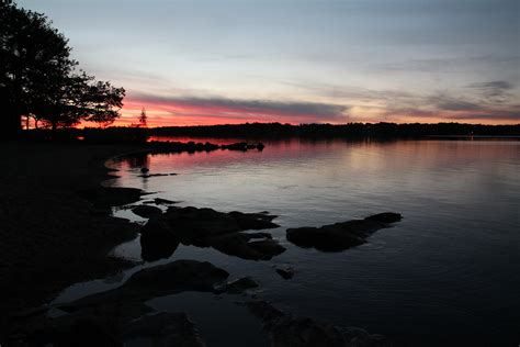 Sunset Lake Nature Sweden Landscape Wallpapers Hd Desktop And