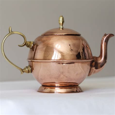Antique Georgian Copper Teapot Tea Pots Copper Decor Copper Tea Kettle