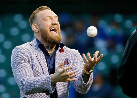 conor mcgregor responds to embarrassing celebrity baseball pitch