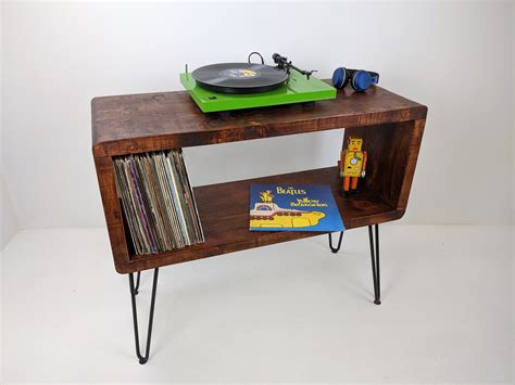 The Ortofon A Handmade Record Player Unit Console Table Vinyl Etsy