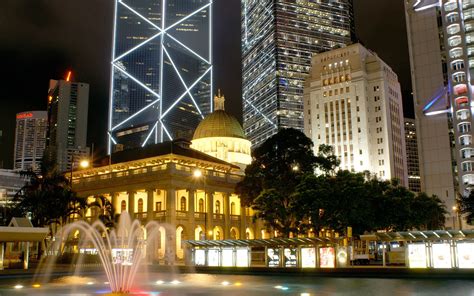 Brown Concrete Building With Dome City Cityscape Hong Kong China Hd