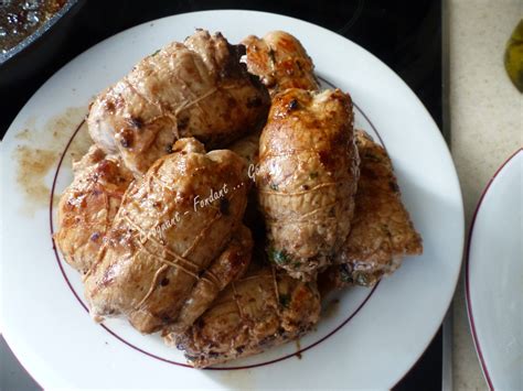 Roulés de veau farcis aux olives Croquant Fondant Gourmand