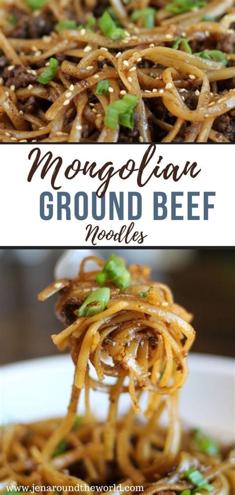 Impresses everytime and so easy ! Mongolian Ground Beef Noodles | Recipe | Ground beef ...
