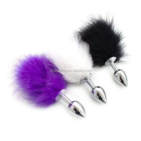 Adult Bdsm Toys Stainless Steel With Feathers Sex Anal Plug Toys Real