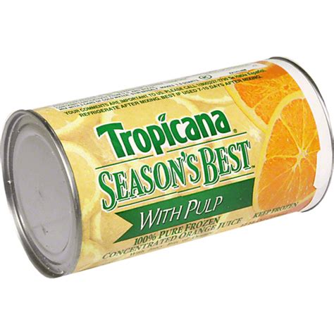 Tropicana 100 Juice Frozen Concentrate Orange With Pulp 12 Fl Oz