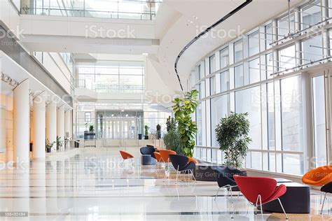Modern Office Building Lobby Stock Photo And More Pictures