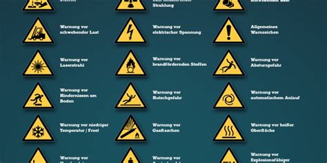 23 feb symbole und ihre bedeutung. Warnzeichen und ihre Bedeutung - EN ISO 7010