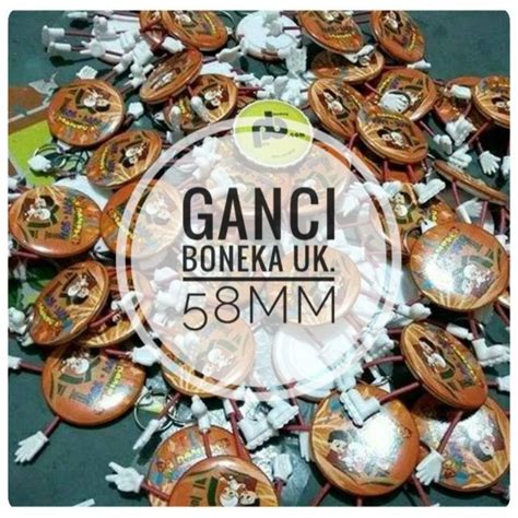Jual Grosir Cetak Pin Custom Murah Ganci Boneka 58mm Free Desain