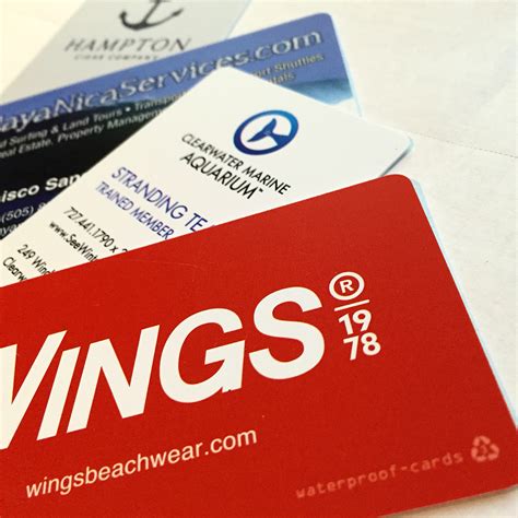 Free artwork with all orders. Waterproof Premium White Business Cards