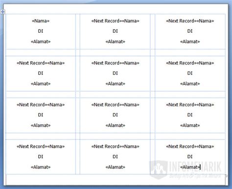 4 Cara Membuat Print Label Undangan Otomatis Di Word