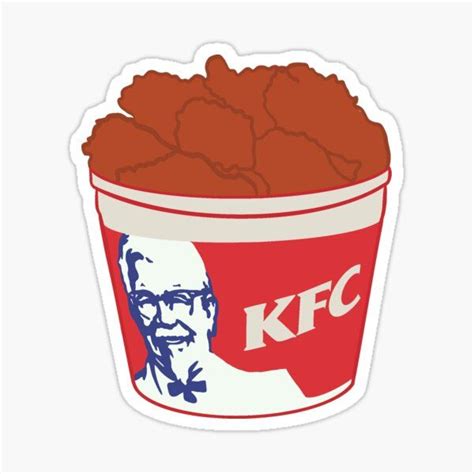 Kfc Chicken Sticker By Blackandboujee In 2021 Etsy Stickers Cute