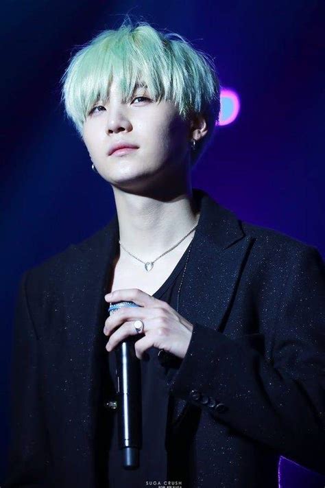 Suga Mint Hair ⚜️ Armys Amino