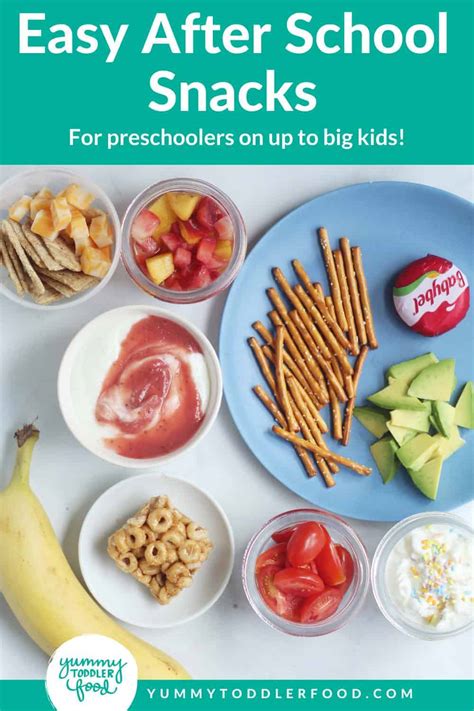 5 Minute After School Snack Ideas Preschool Through Elementary